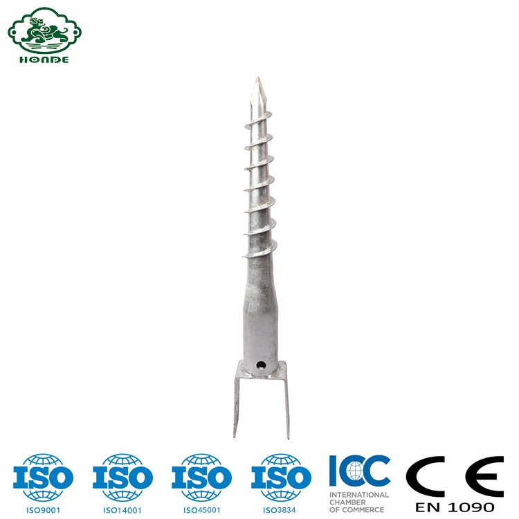 No Dig Galvanized Steel Ground Anchor